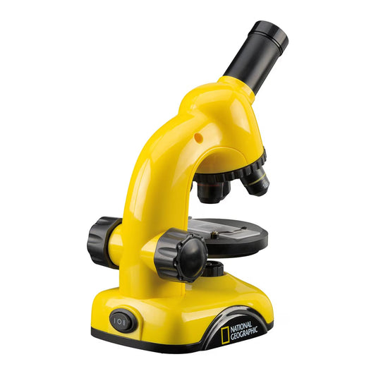 Microscop optic National Geographic Biolux Student 40x-800x, 6 ani+, galben