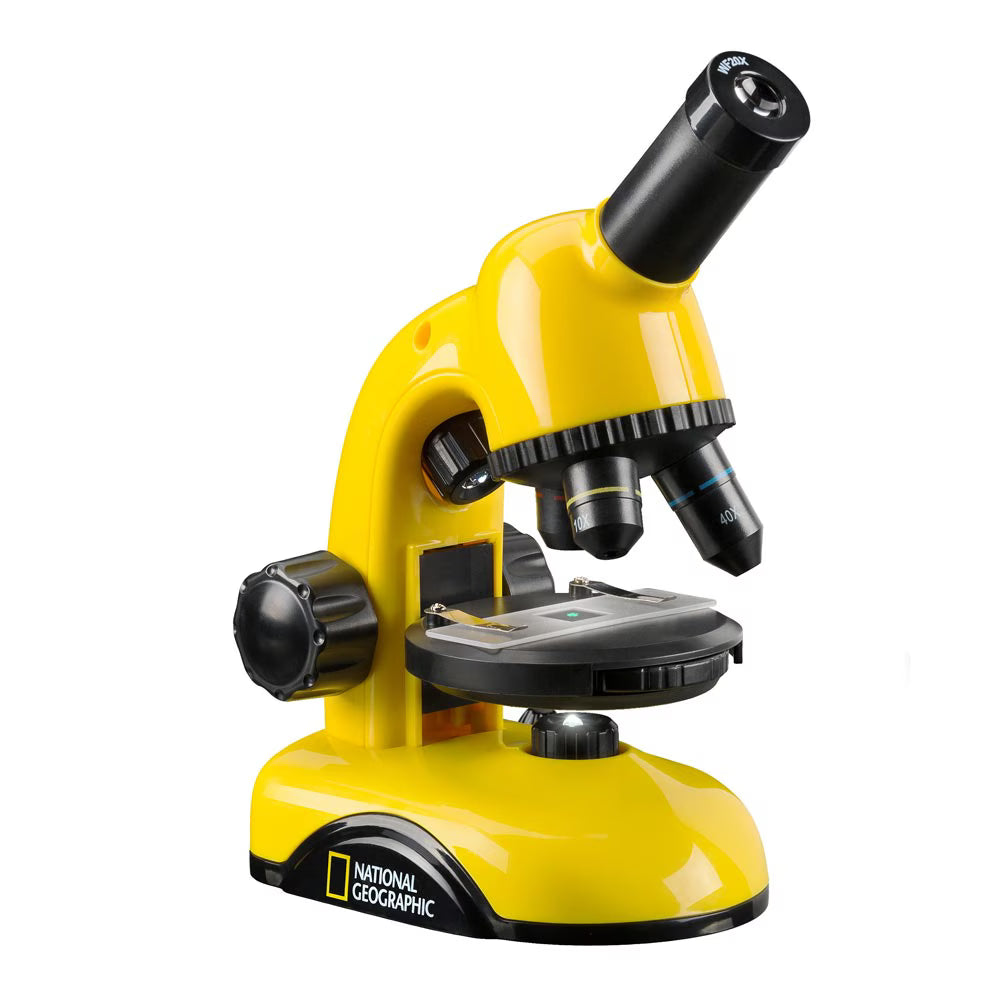 Microscop optic National Geographic Biolux Student 40x-800x, 6 ani+, galben