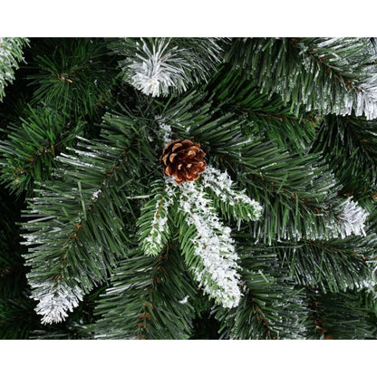 Brad artificial Nordmann, aspect nins, inaltime 220 cm, verde