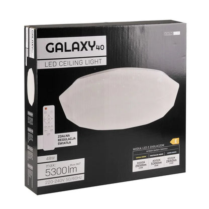 Plafoniera LED Galaxy, D 39 cm, 48 W, CCT, dimabila, cu telecomanda