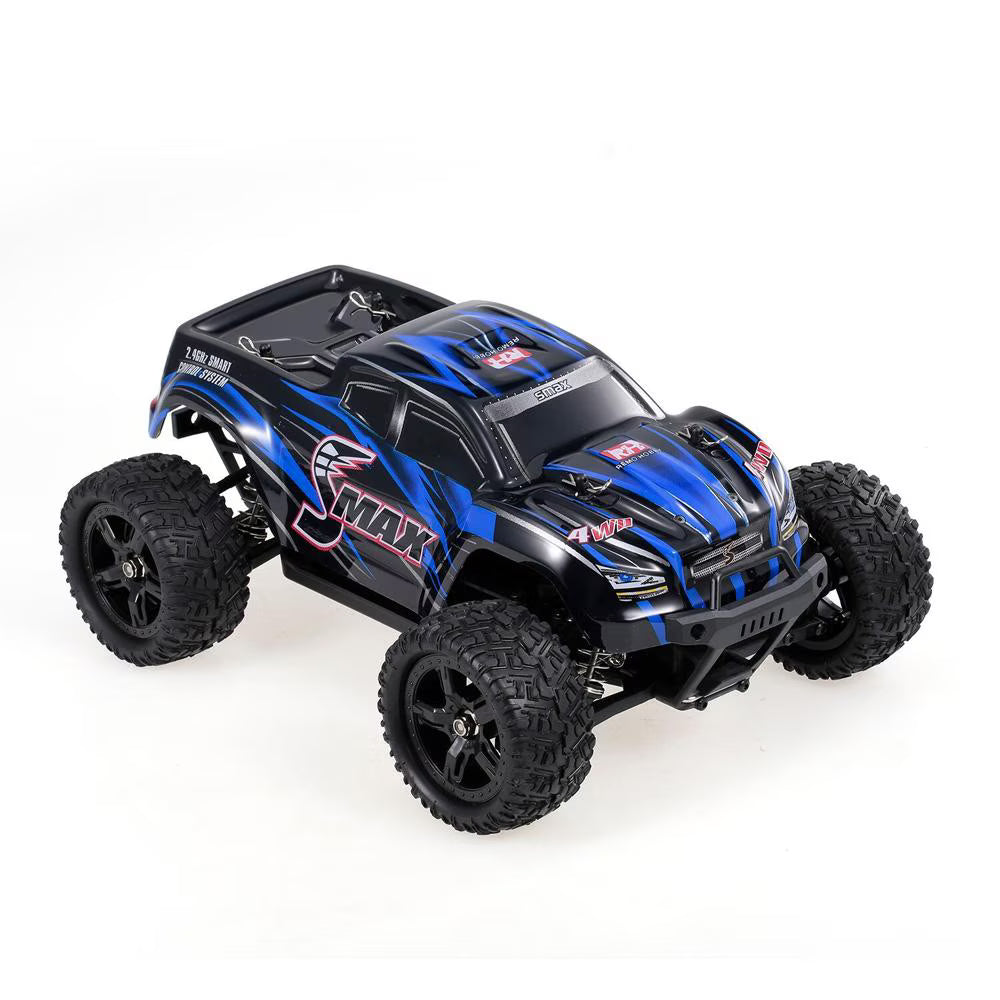 Masina cu telecomanda JJRC 1631 albastra 4WD 1:16 2.4G viteza maxima ~50 km/h acumulator 7.4V 1500 mAh Li-Ion autonomie ~25min