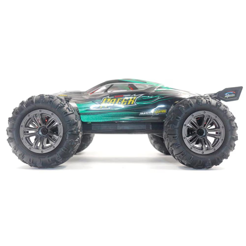 Masina cu telecomanda JJRC 9138 verde 4WD 1:16 2.4G viteza maxima ~36km/h acumulator 7.4V 500 mAh Li-Ion autonomie ~15min