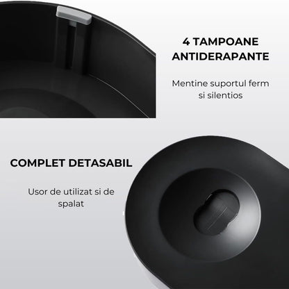 Set Boluri Inalte Elindor din Otel Inoxidabil, Antiderapante, pentru Caini si Pisici