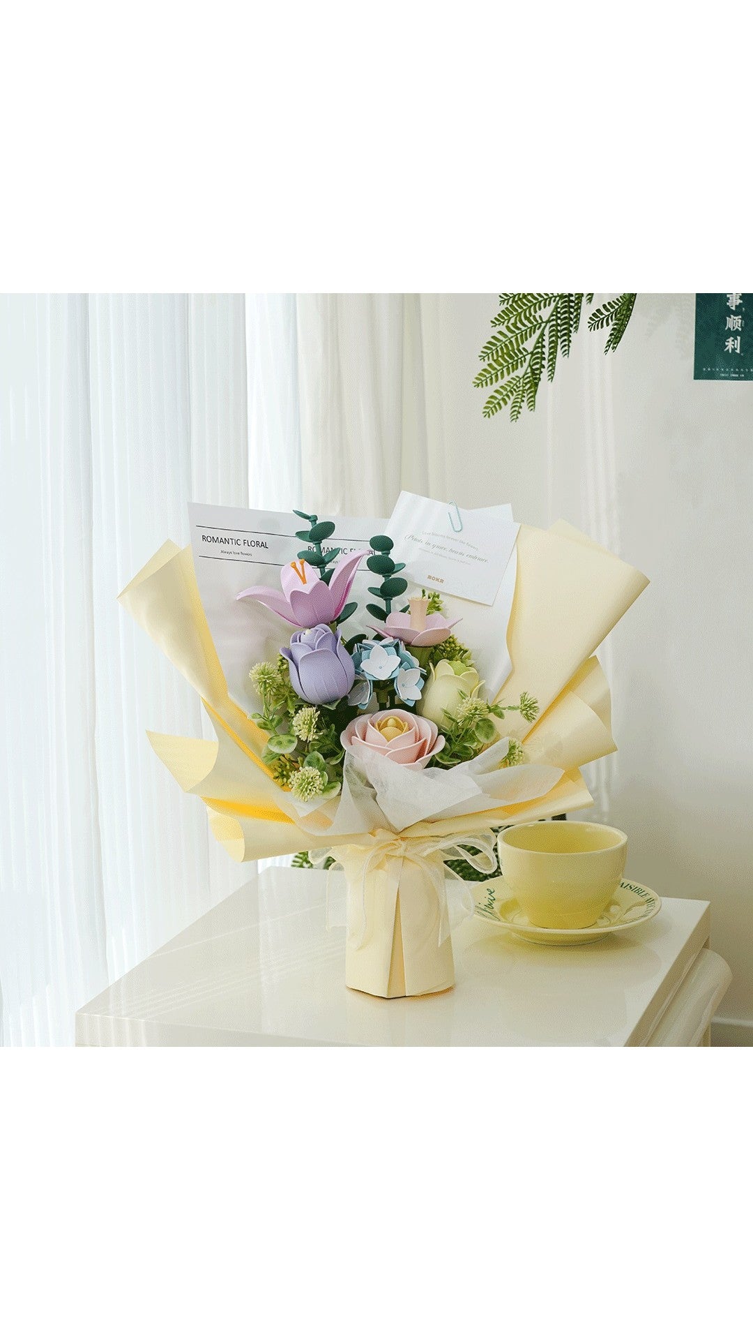 Puzzle 3D, Buchet de primavara, 165 piese