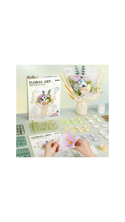 Puzzle 3D, Buchet de primavara, 165 piese