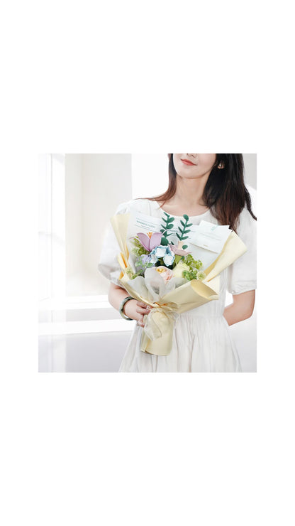 Puzzle 3D, Buchet de primavara, 165 piese