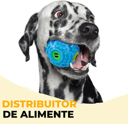 Jucarii interactive pentru caini Fish & Paws, ideale pentru sanatatea dentara, interesante si sigure adresate animalelor de companie, Set de 18 jucarii