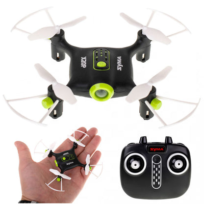 Drona Ikonka, RC Syma X20P, Cu LED, telecomanda si incarcare USB, 2.4GHz, Black