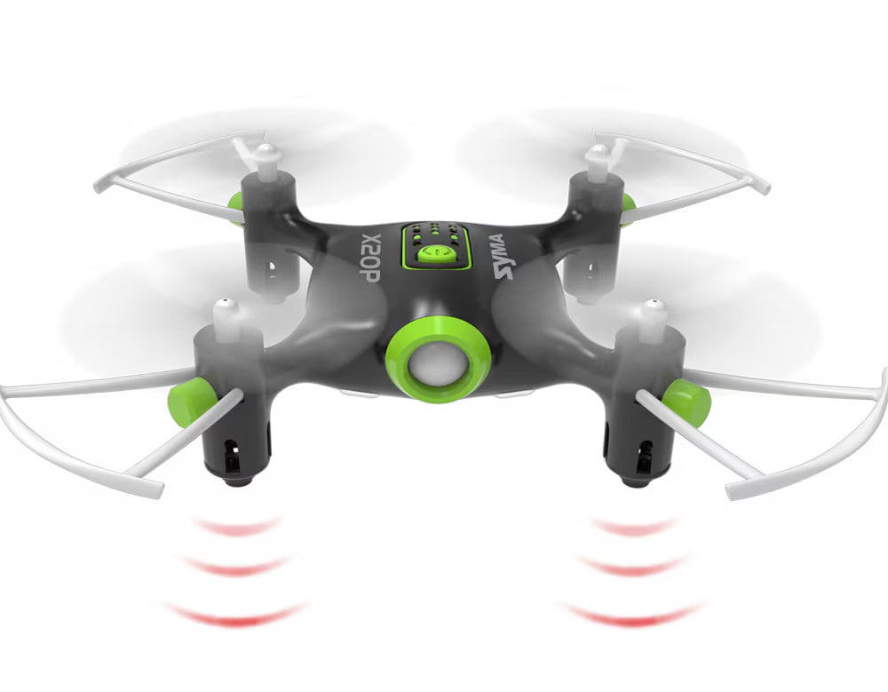 Drona Ikonka, RC Syma X20P, Cu LED, telecomanda si incarcare USB, 2.4GHz, Black