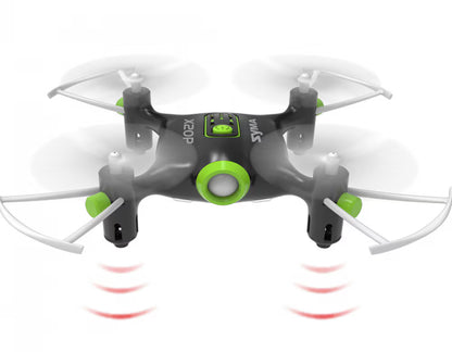Drona Ikonka, RC Syma X20P, Cu LED, telecomanda si incarcare USB, 2.4GHz, Black