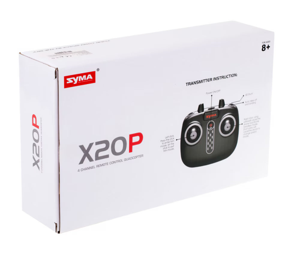 Drona Ikonka, RC Syma X20P, Cu LED, telecomanda si incarcare USB, 2.4GHz, Black