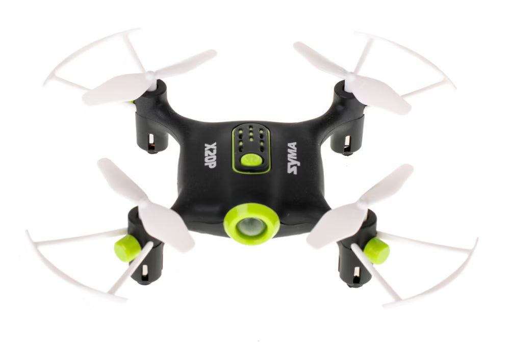 Drona Ikonka, RC Syma X20P, Cu LED, telecomanda si incarcare USB, 2.4GHz, Black