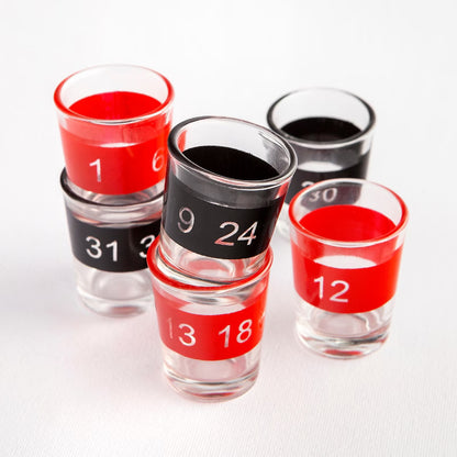 Joc de baut, Ruleta Electronica cu Shoturi, 27 cm, fabricat din acril si sticla