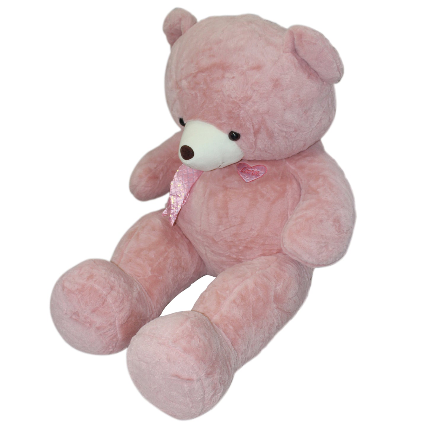 Jucarie de plus, Urs gigant, Inaltime 160 cm, Roz catifelat