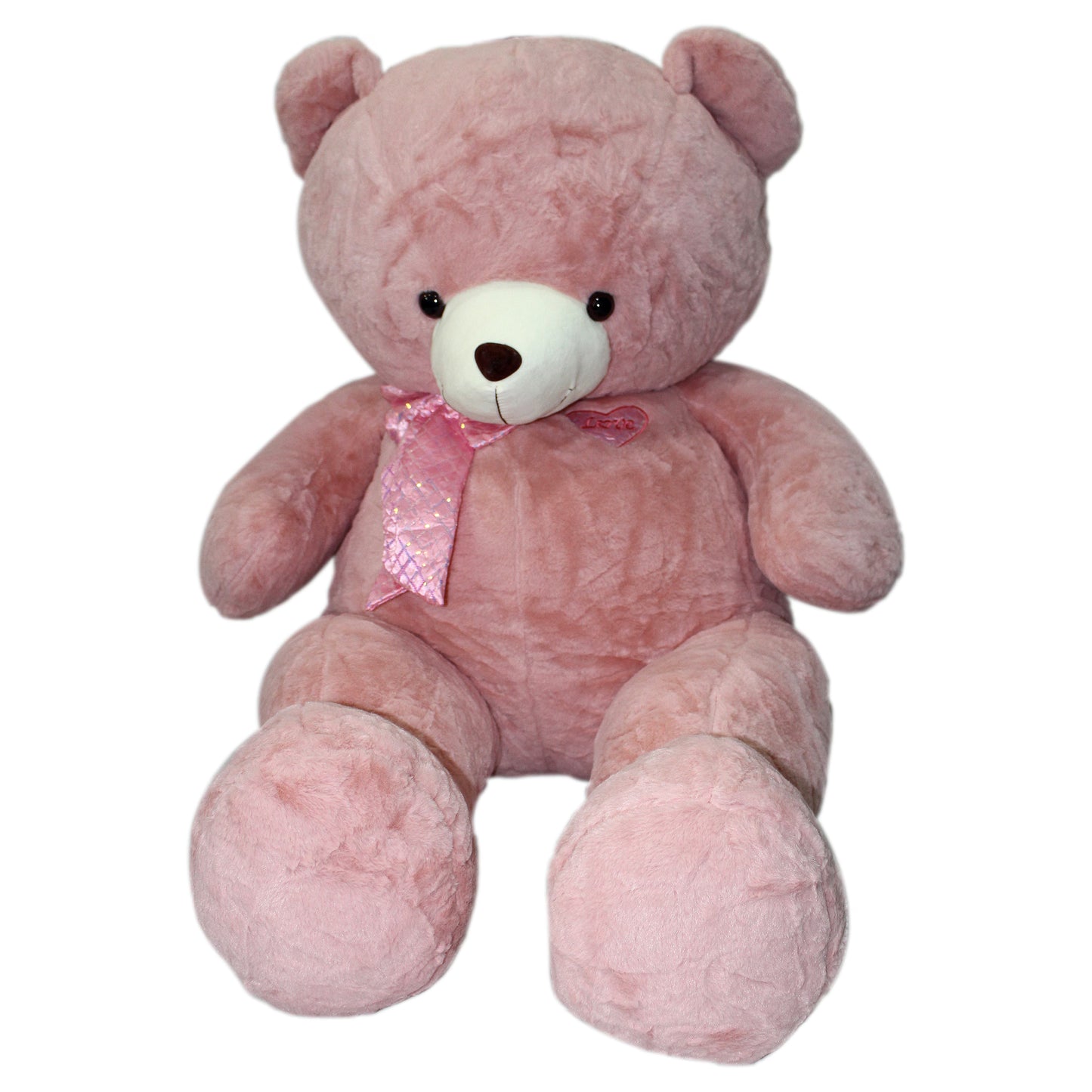 Jucarie de plus, Urs gigant, Inaltime 160 cm, Roz catifelat