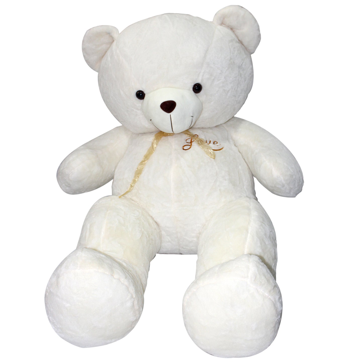 Jucarie de plus, Urs gigant, Inaltime 160 cm, Alb perlat