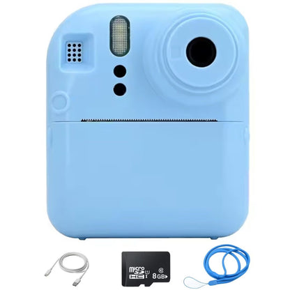 Aparat foto pentru copii SMARTIC, rezolutie HD 1080p, ecran 2.4 inch, card memorie 32 GB, functie de printare instant, jocuri integrate, MP3, mod selfie, albastru