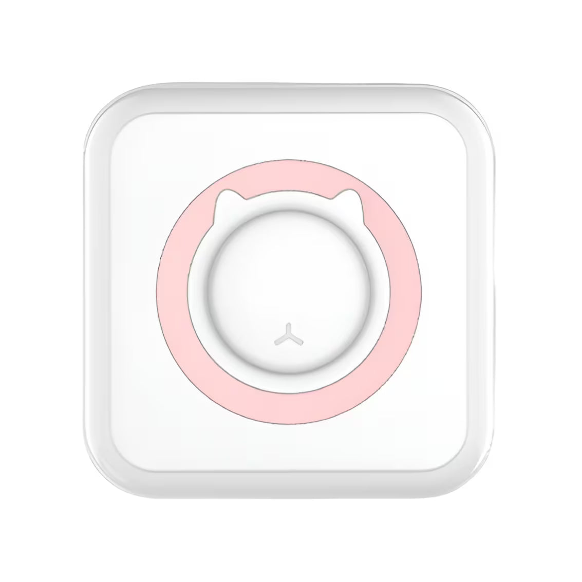 Mini imprimanta foto portabila Flippy, Pisica, Cu accesorii, Incarcare USB, Model Alb Roz