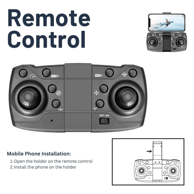 Drona cu 2 camere iUni M10, Wi-Fi FPV, Pliabila, Transmisie live pe telefon