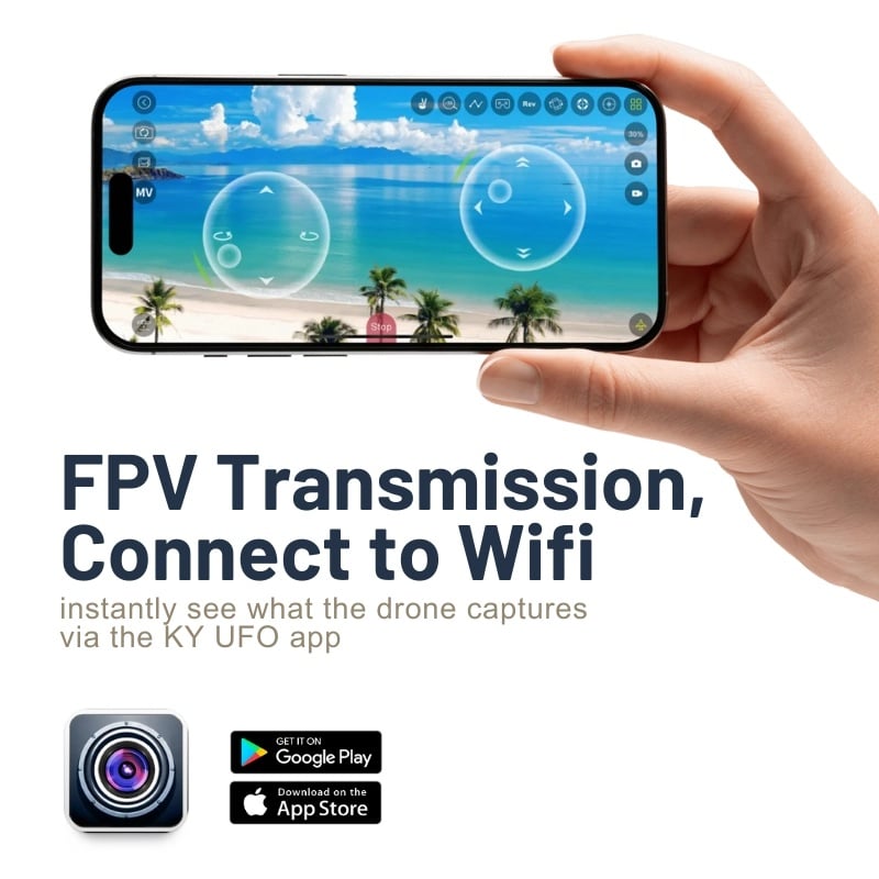 Drona cu 2 camere iUni M10, Wi-Fi FPV, Pliabila, Transmisie live pe telefon