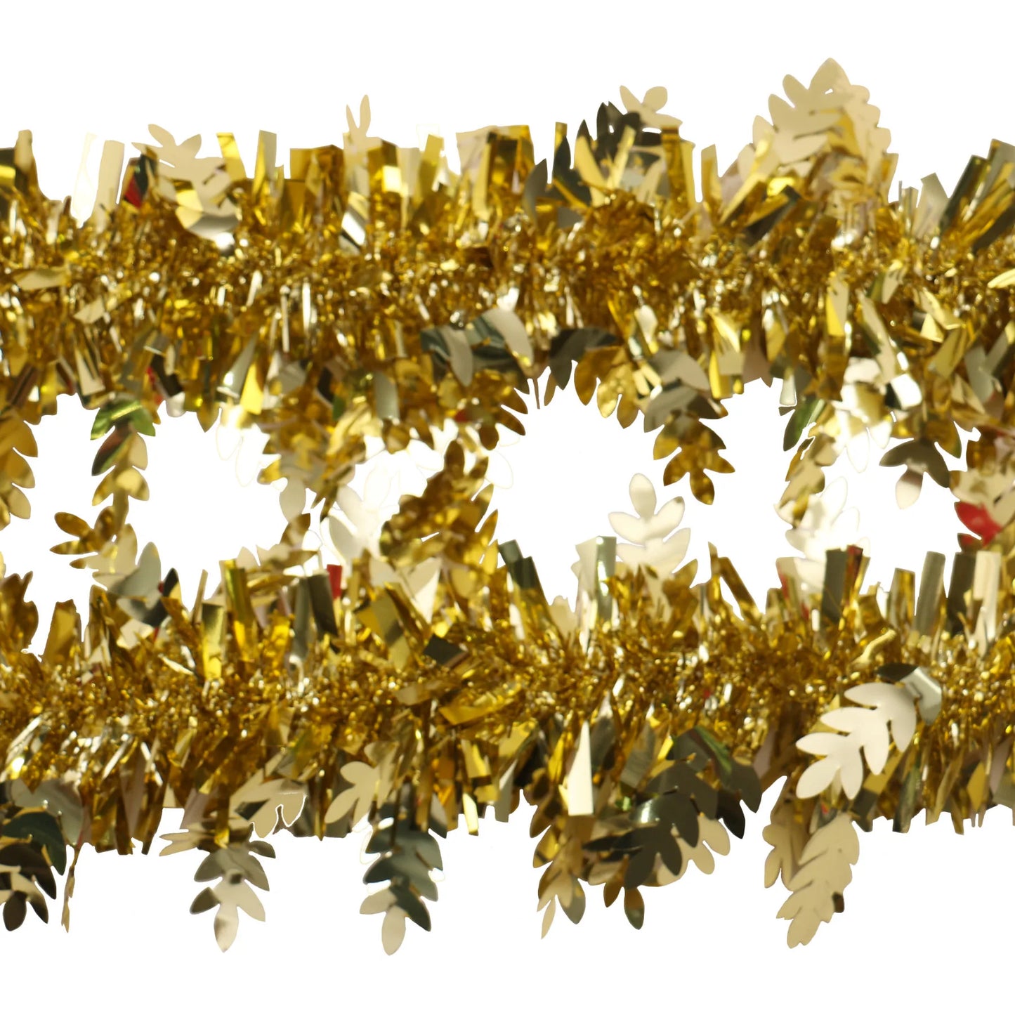 Beteala brad Craciun, auriu, D 10 cm, 2 m