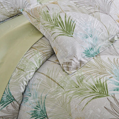 Lenjerie de pat poliester, Caressa, 2 persoane, multicolor, set 6 piese