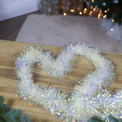 Beteala brad Craciun, multicolor, D 9 cm, 2 m