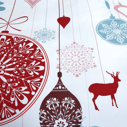 Lenjerie de pat Craciun, poliester, Caressa XMAS, 2 persoane, multicolor, set 4 piese