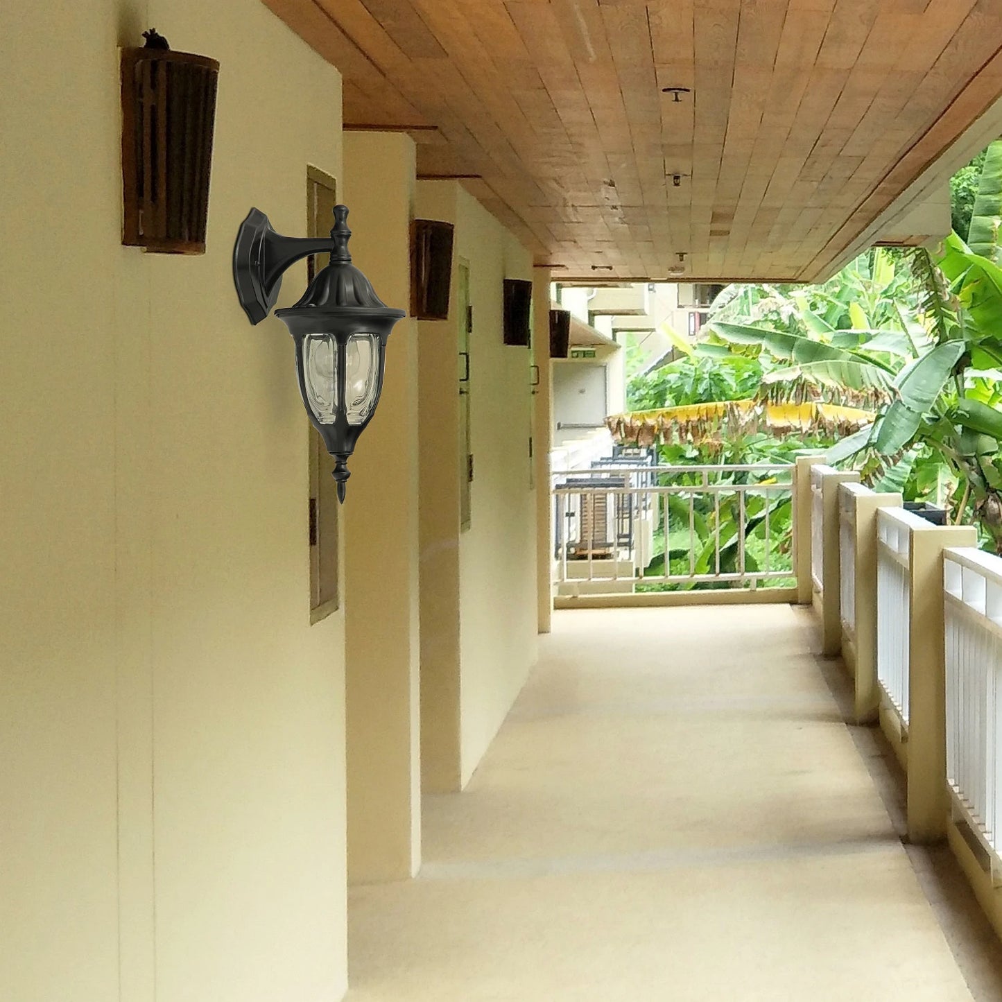 Aplica exterior Milano, 1 x E27, negru, clasic