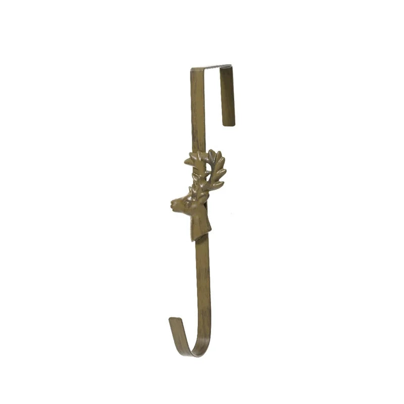 Suport coronita, model cu cerb, metal, inaltime 29 cm, maro
