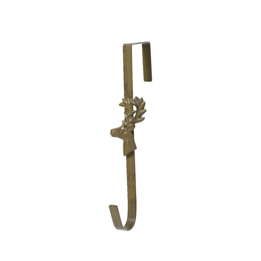 Suport coronita, model cu cerb, metal, inaltime 29 cm, maro