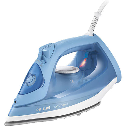 Fier de calcat PHILIPS Seria 3000 DST3020/20, 2200W, 160g/min, 300ml, talpa ceramica, albastru-alb