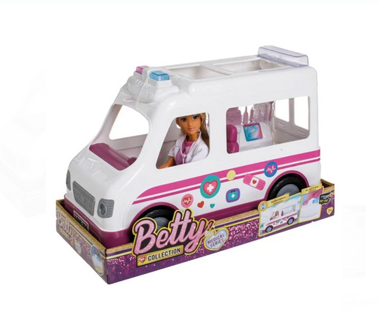 Papusa Medic cu Ambulanta Sunet & Lumina