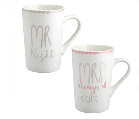Set Cani New Bone Mr Right - Mrs Always Right 350ml - 2buc
