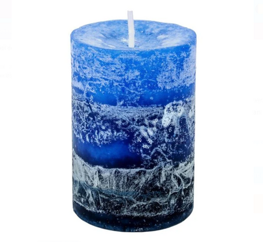 Lumanare Albastra cu Aroma Ocean Ø5x7.5cm