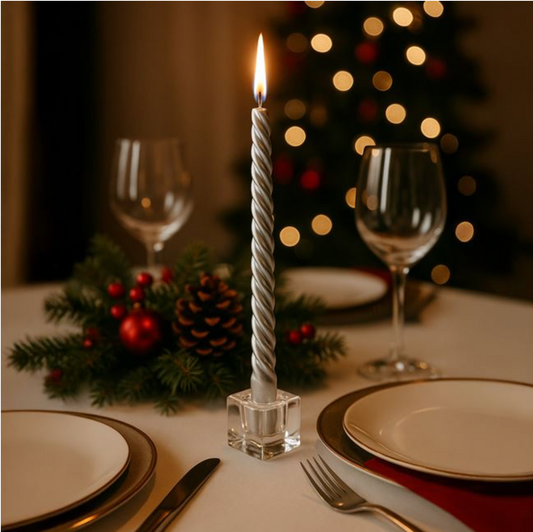 Sfesnic Decorativ din Sticla Cub Transparent 4x4x4cm