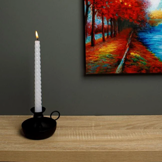 Sfesnic Decorativ lampa Metalic Negru cu Maner Ø10x10cm