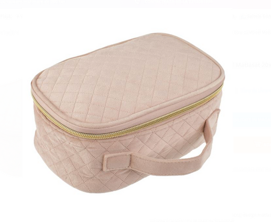Portfard Ecru cu Model Matlasat 20x13x8cm