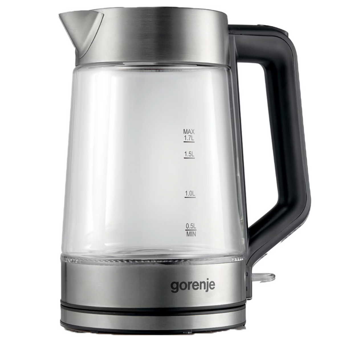 Fierbator apa GORENJE K17GED, 1.7l, 2200W, argintiu-negru