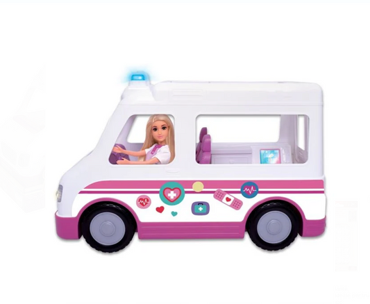 Papusa Medic cu Ambulanta Sunet & Lumina