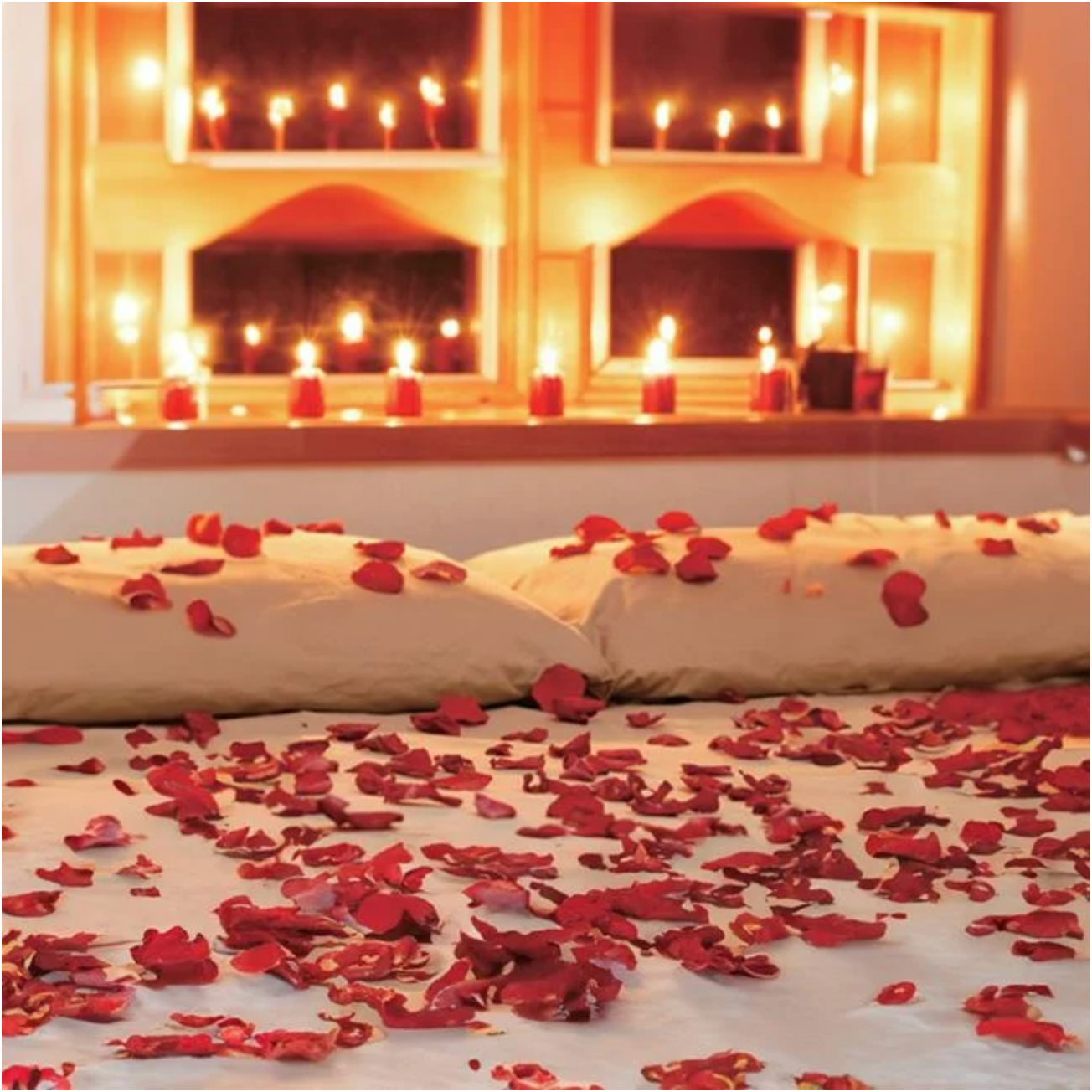 Petale de Trandafir Rosii Decorative - 300buc