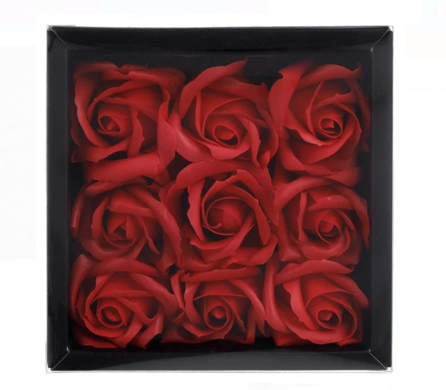 Trandafiri Decorativi Rosii 5cm - 9buc