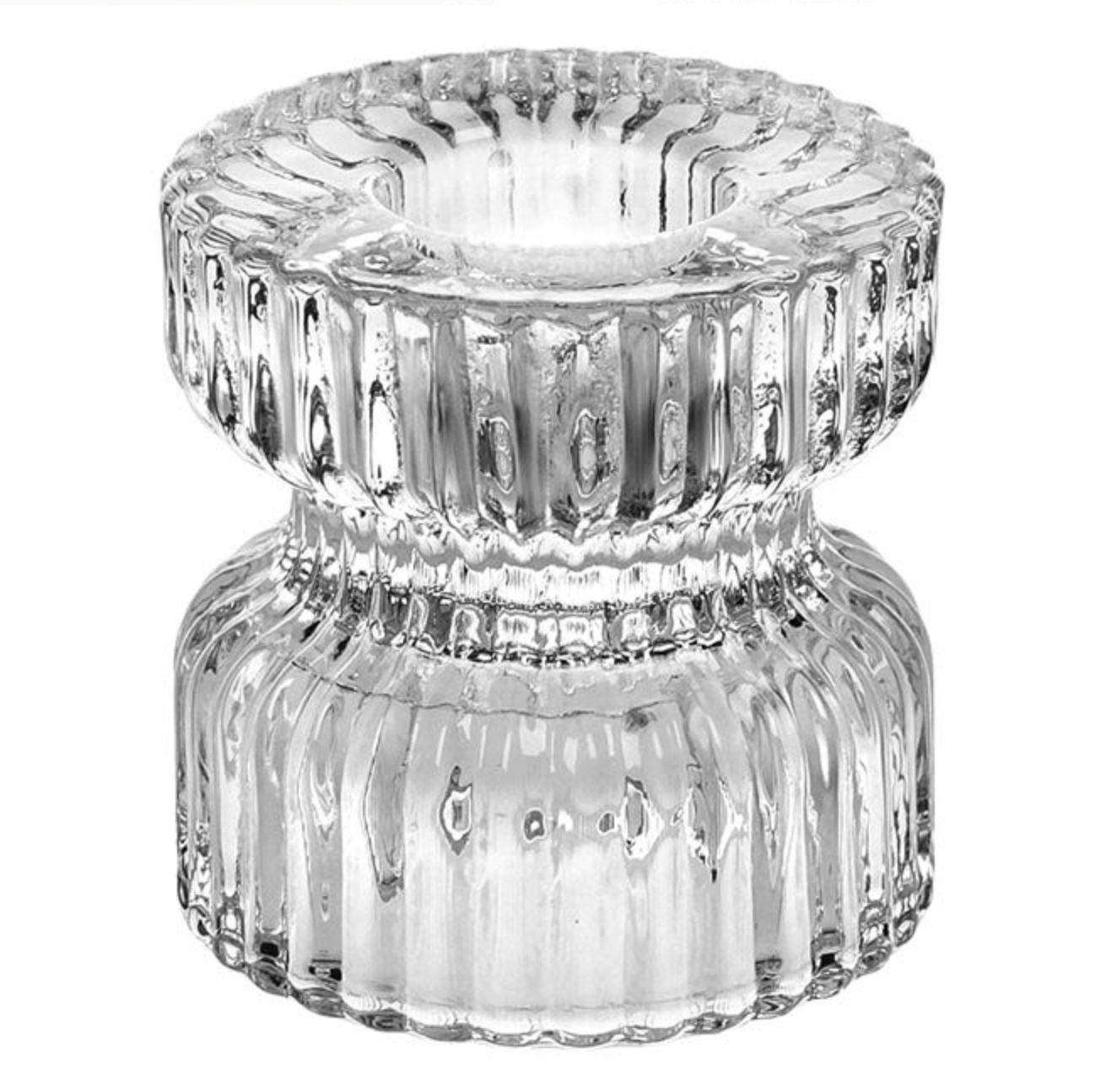 Sfesnic Decorativ din Sticla Transparent cu Utilizare Dubla Ø5x5cm