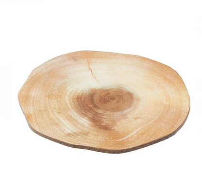 Suport din Lemn Model Buturuga pentru Lumanari Ø20.5x0.5cm