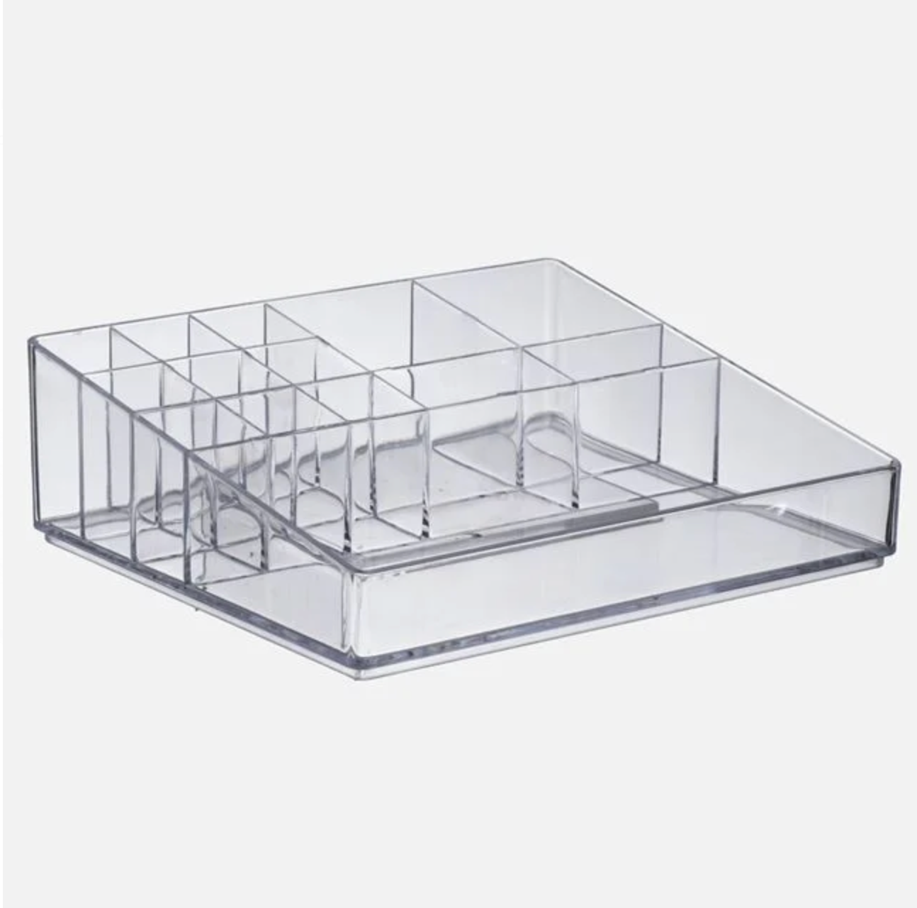 Suport pentru Cosmetice cu 2 Niveluri & 15 Compartimente 24x20x12,5cm