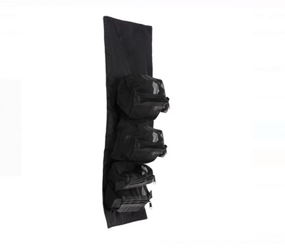 Portfard de Calatorie Negru "Travel Life" 22x5x17cm