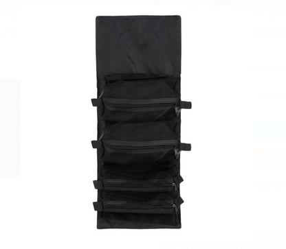 Portfard de Calatorie Negru "Travel Life" 22x5x17cm
