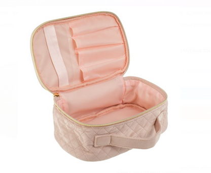 Portfard Ecru cu Model Matlasat 20x13x8cm