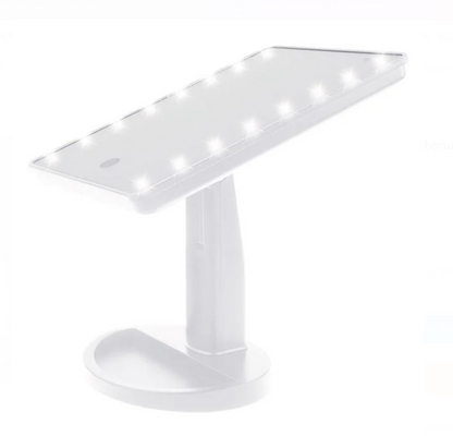 Oglinda Alba cu Suport cu 16 becuri LED