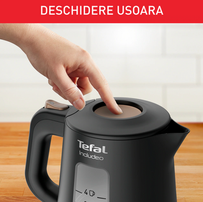 Fierbator apa TEFAL Includeo KI533811, 1l, 1800W, negru